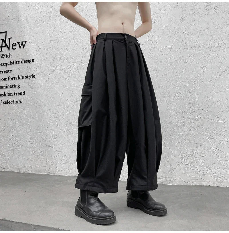 shop and buy Oversized Hakama Cargo Bottoms