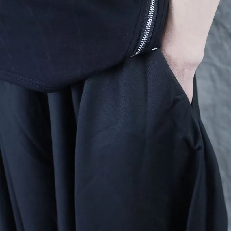 shop and buy Black Techwear Streetwear Robe Set