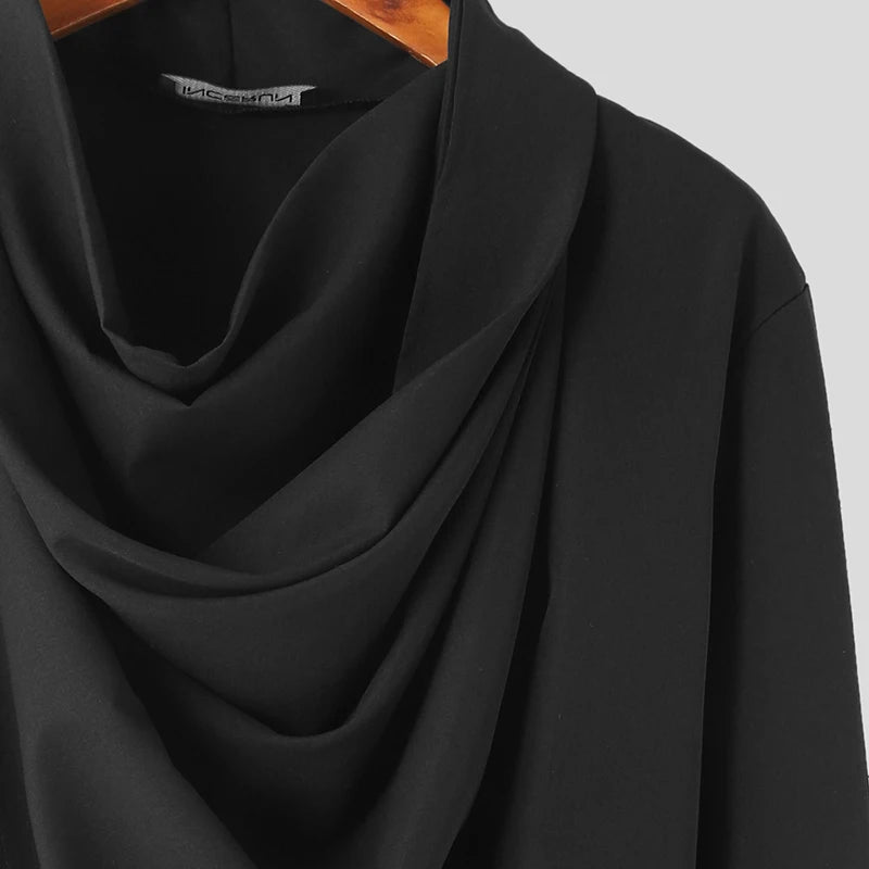 shop and buy Urban Ninja Cowl Neck Overcoat Cloak