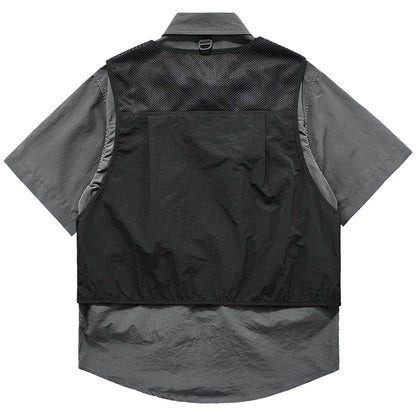 shop and buy Shadowframe Dual-Layer Two-Piece cargo Shirt
