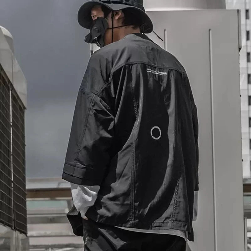 shop and Tactical Wide Sleeve Open Front Jacket