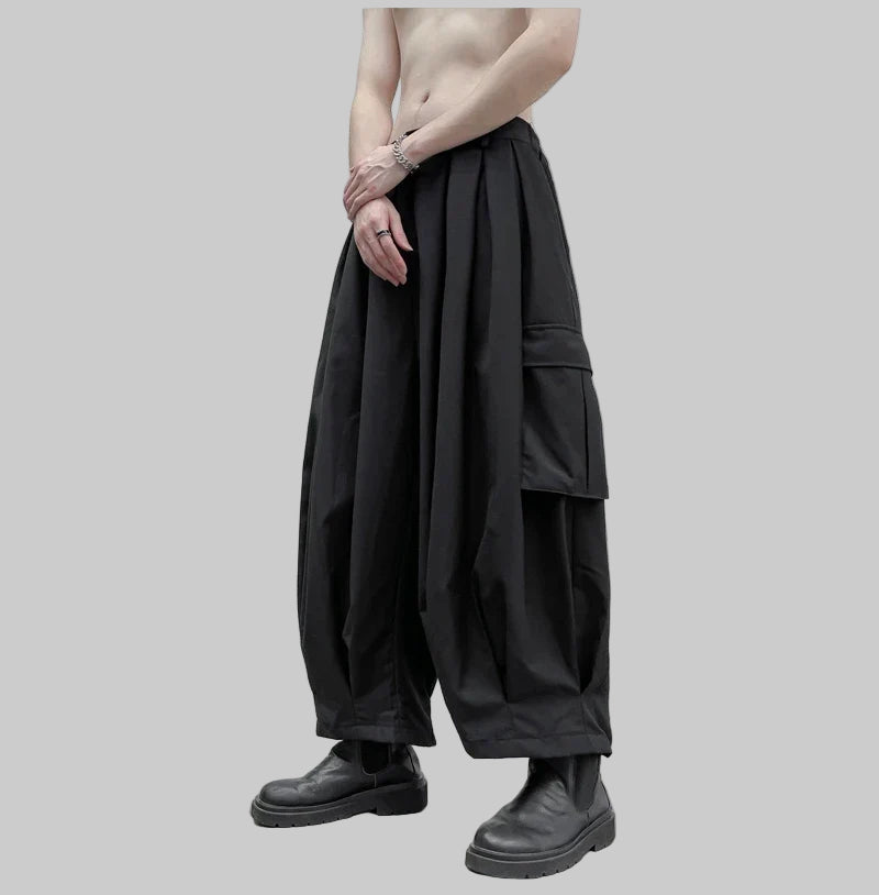 shop and buy Oversized Hakama Cargo Bottoms