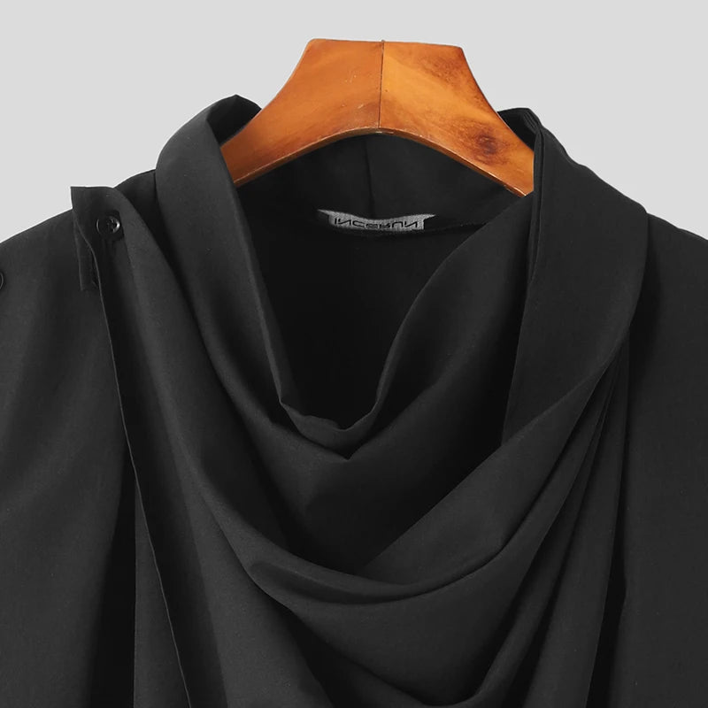 shop and buy Urban Ninja Cowl Neck Overcoat Cloak