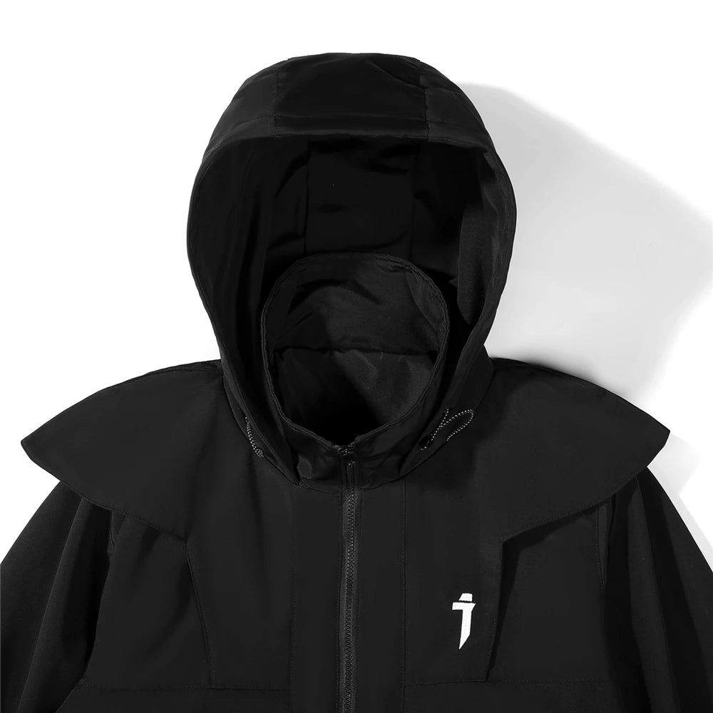 shop and buy double zip cargo longline jacket