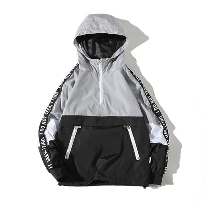 shop and buy Windbreaker Bomber Jacket in grey