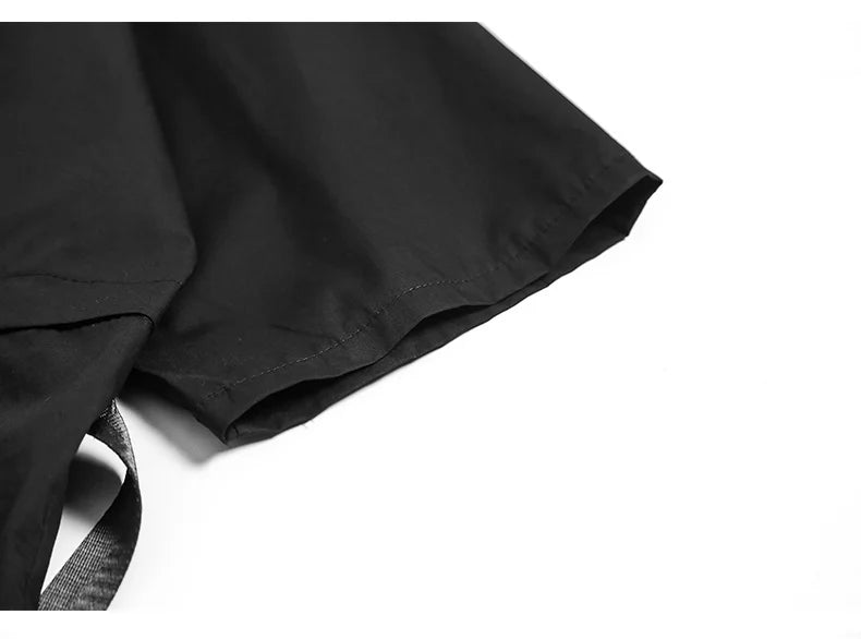 shop and buy Black Techwear Streetwear Robe Set
