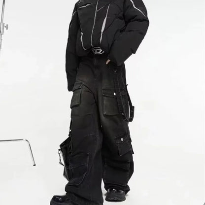shop and buy Wide Leg Cargo Jeans