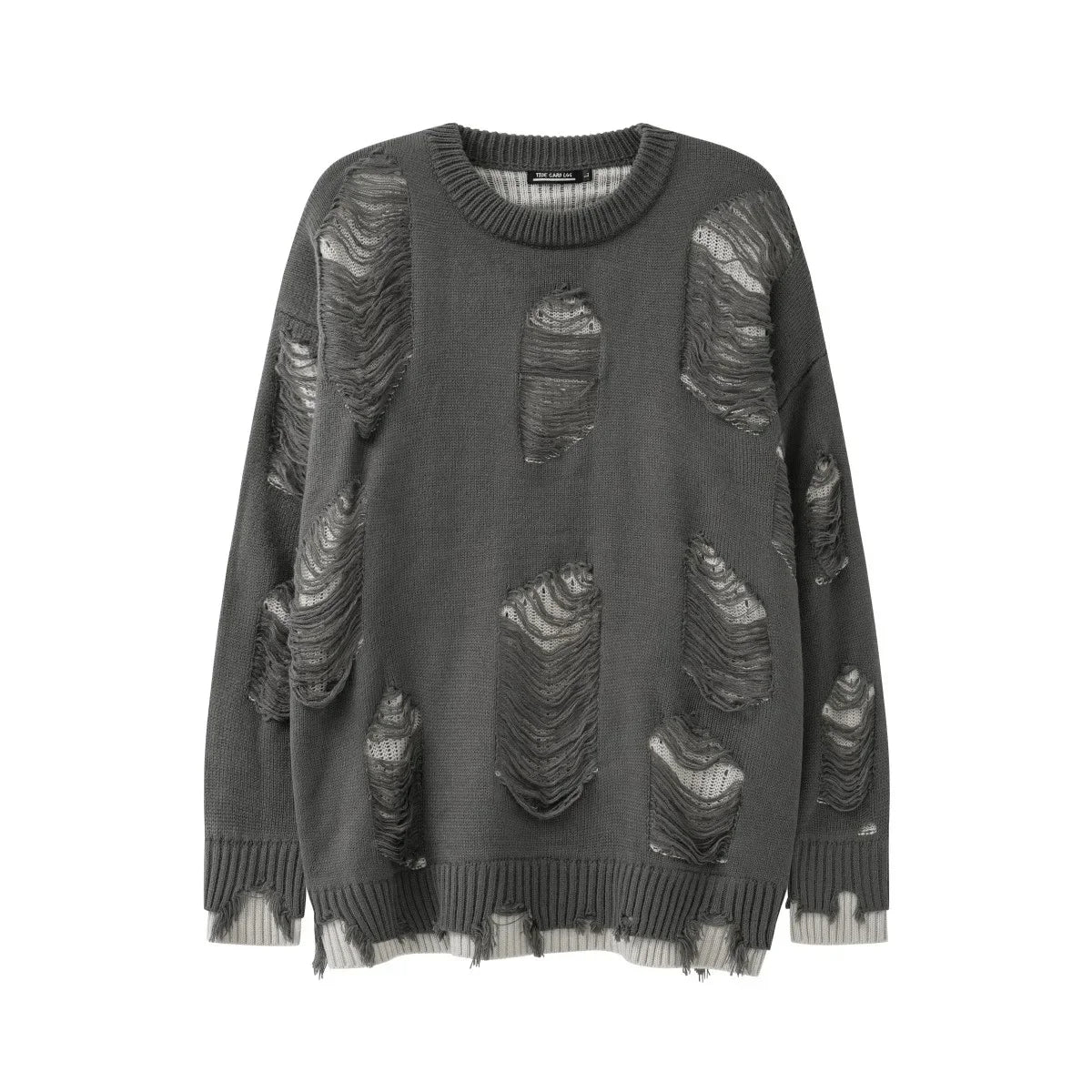 shop and buy Torn Realm Ripped Sweater 