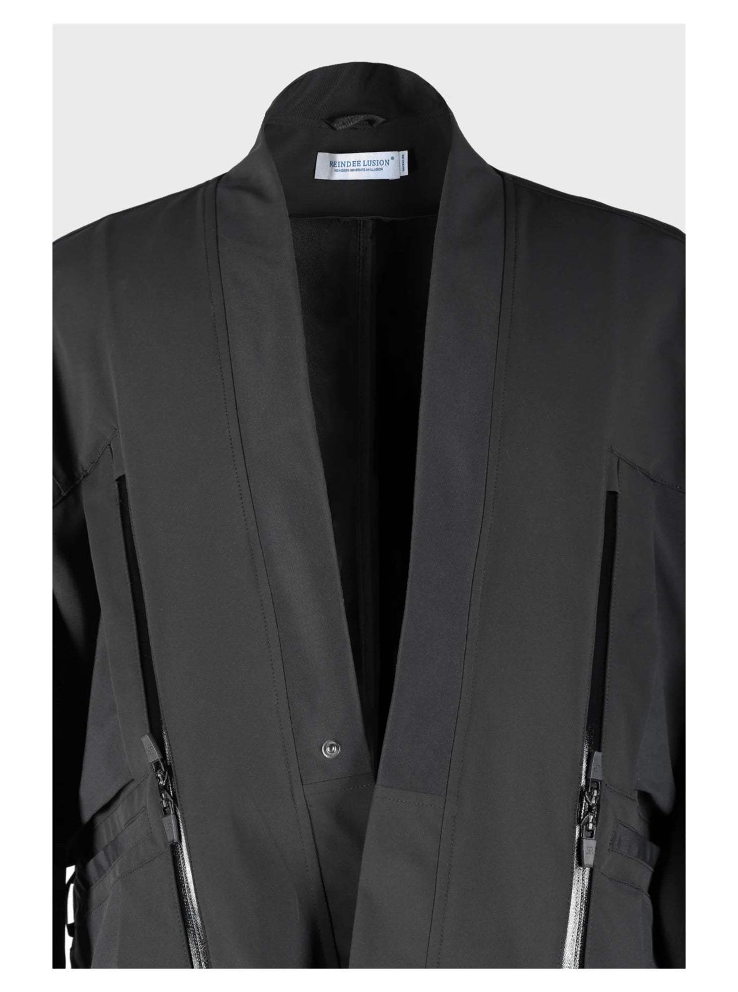 shop and buy Functional Techwear Kimono Jacket with Weather-Resistant Pockets