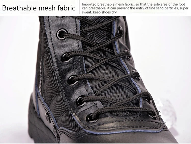 shop and buy shop and buy Black Tactical Side Zip Boots