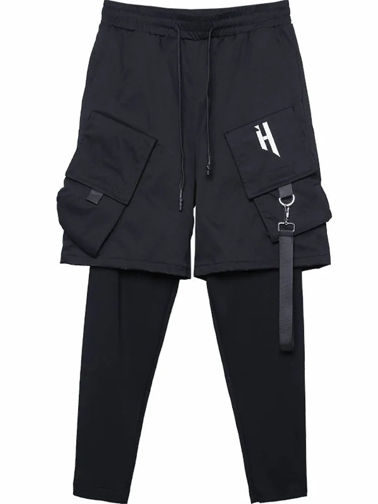 shop and buy Men's Layered Tactical Cargo Shorts
