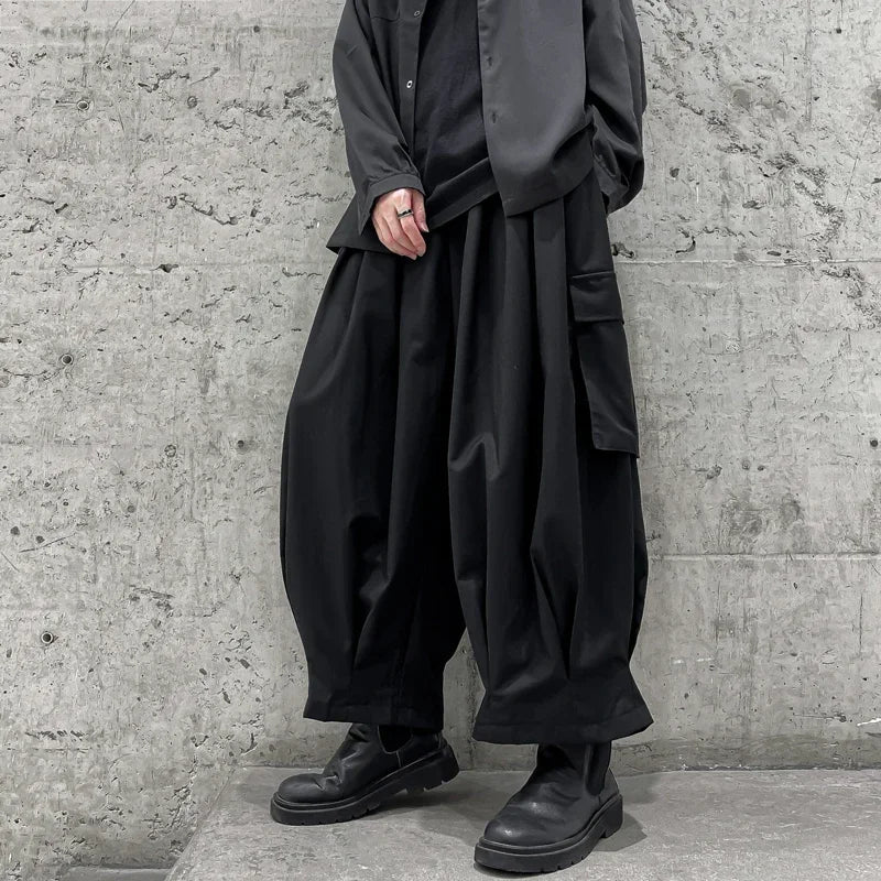 shop and buy Oversized Hakama Cargo Bottoms