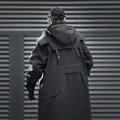 shop and buy double zip cargo longline jacket