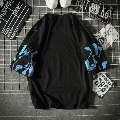 shop and buy Azure Flame Butterfly T-Shirt