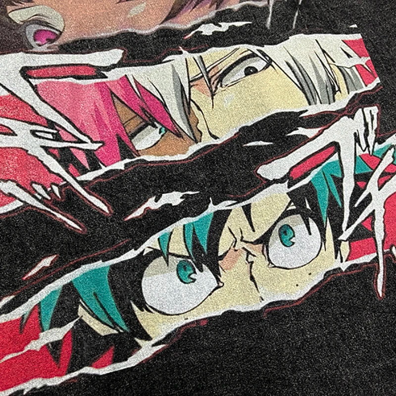 shop and buy Oversized Anime Eyes Shirt