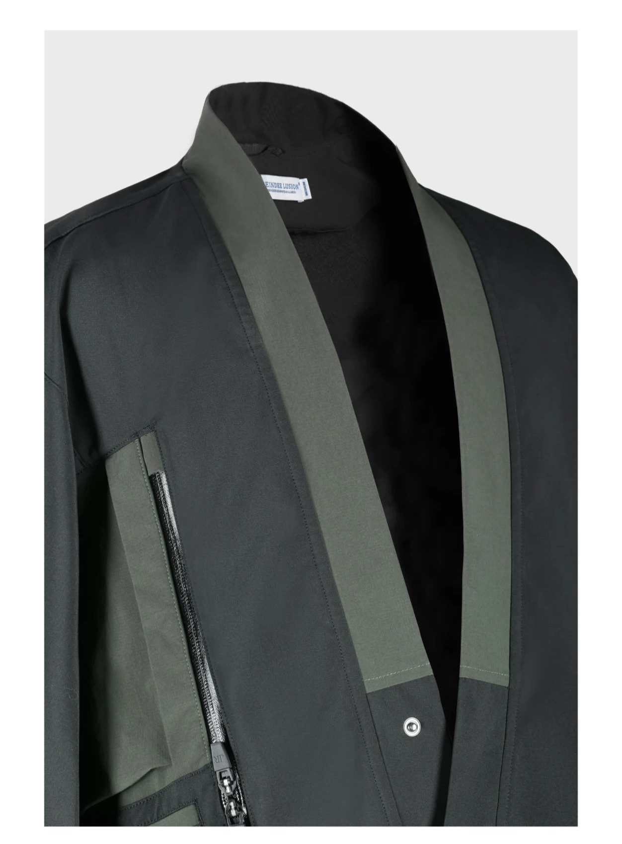 shop and buy Functional Techwear Kimono Jacket with Weather-Resistant Pockets