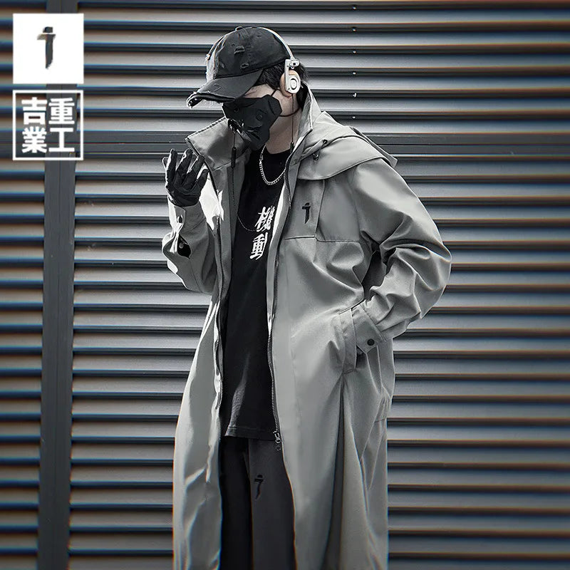 shop and buy double zip cargo longline jacket