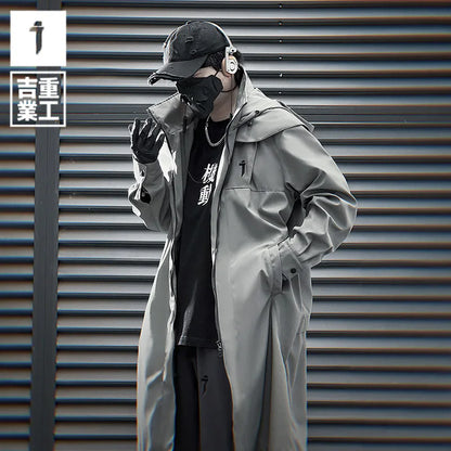 shop and buy double zip cargo longline jacket