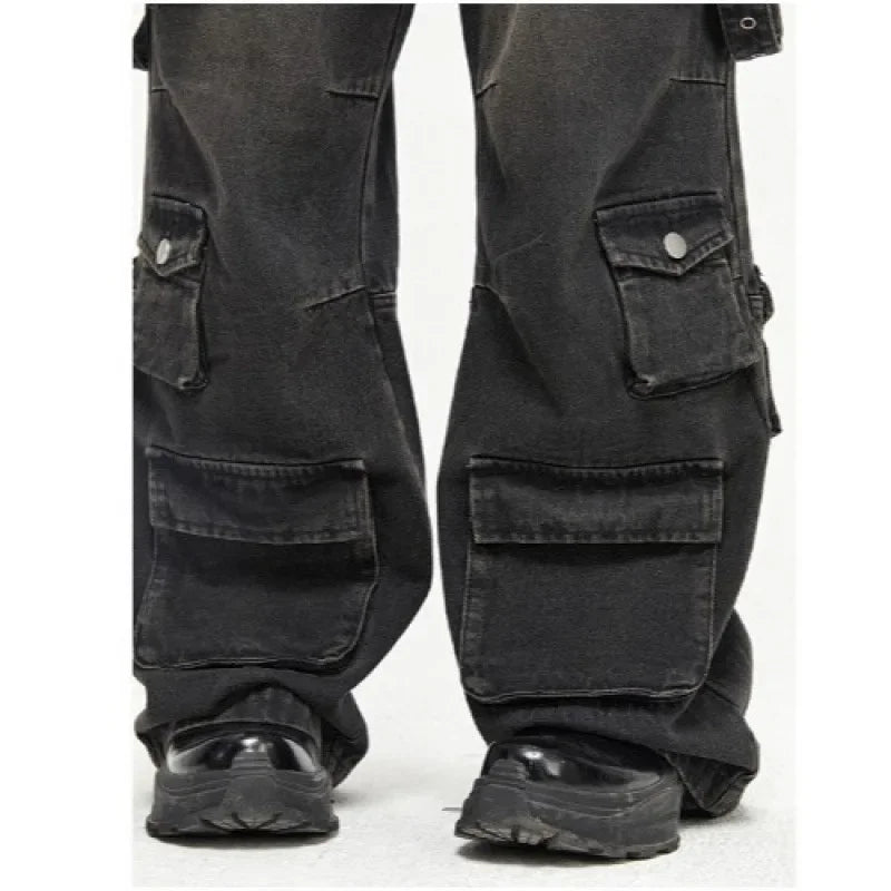 shop and buy Wide Leg Cargo Jeans