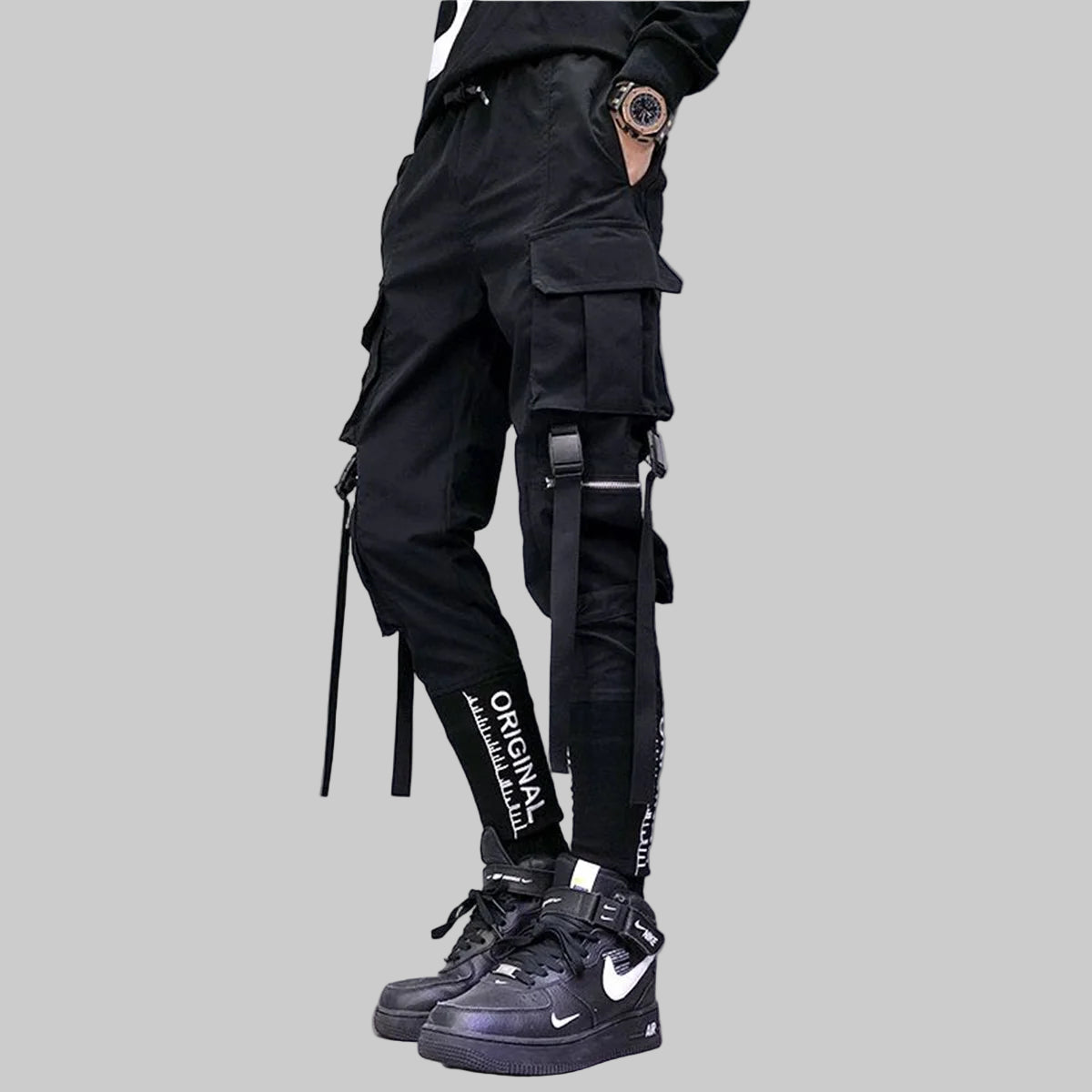 shop and buy Men’s Quick-Release Buckle Trousers