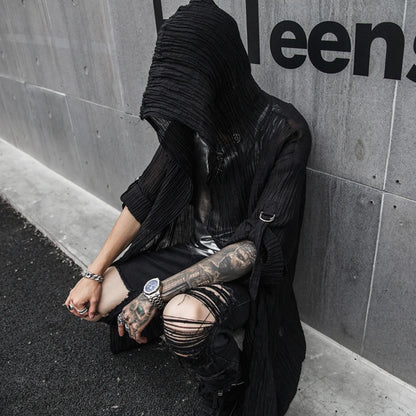 shop and buy Gothic Crinkle Fabric Cape Cloak