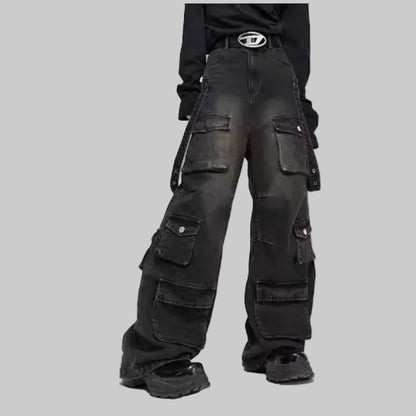 shop and buy Wide Leg Cargo Jeans