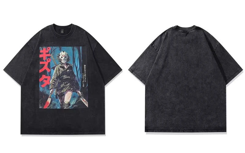 Mask//404 Chainsaw Girl Japanese T-Shirt