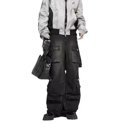 shop and buy Wide Leg Cargo Jeans