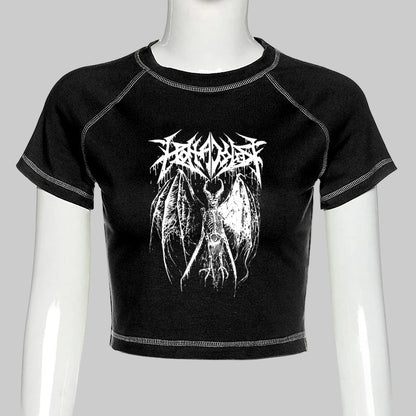 shop and buy Oblivion Angel Goth Crop Top