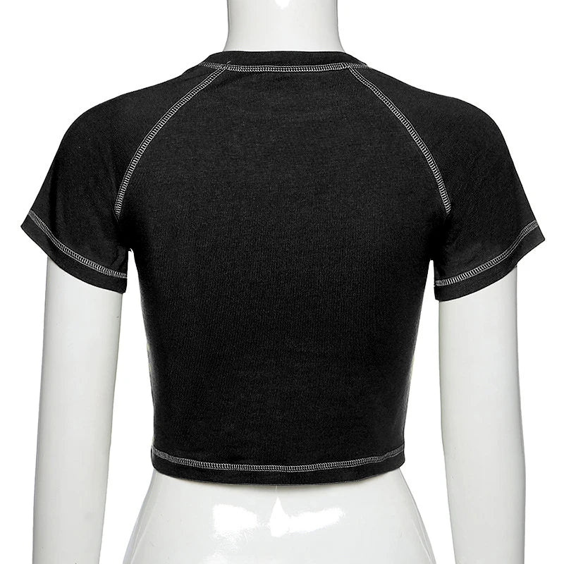 shop and buy Oblivion Angel Goth Crop Top