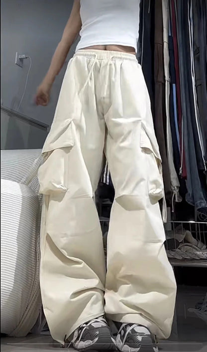 shop and buy womens Loose Drawstring Cargo Bottoms