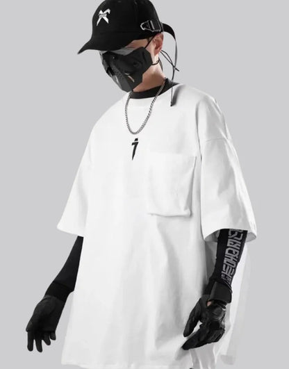 shop and buy Signal Override Cyberpunk Graphic Tee