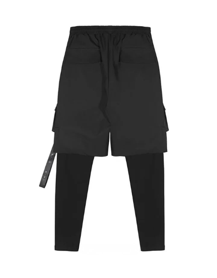 shop and buy Men's Layered Tactical Cargo Shorts