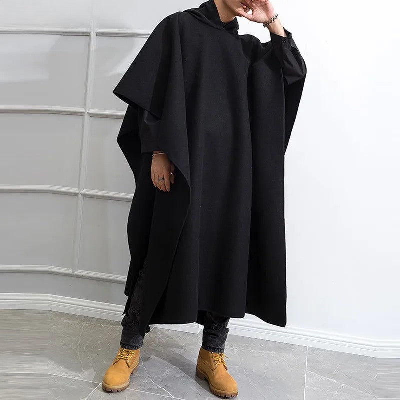 shop and buy Minimalist Cyberpunk Hooded Cape