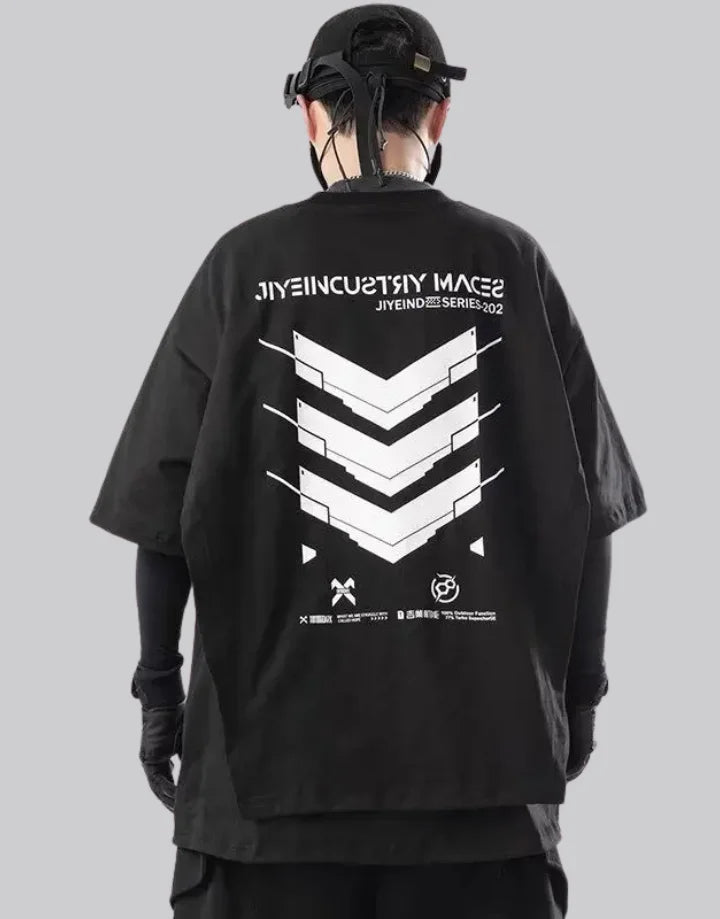 shop and buy Signal Override Cyberpunk Graphic Tee