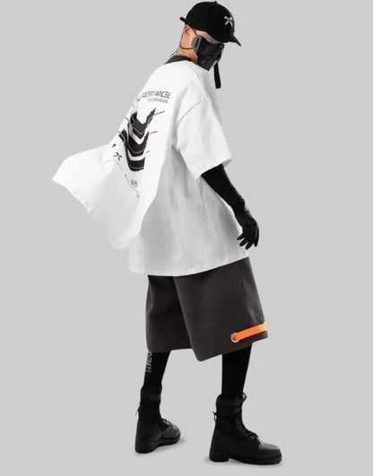 shop and buy Signal Override Cyberpunk Graphic Tee