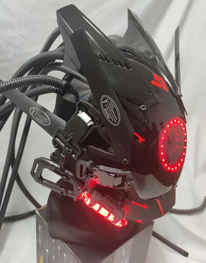 shop and buy Cyberpunk Techwear LED Mask for halloween and cosplay