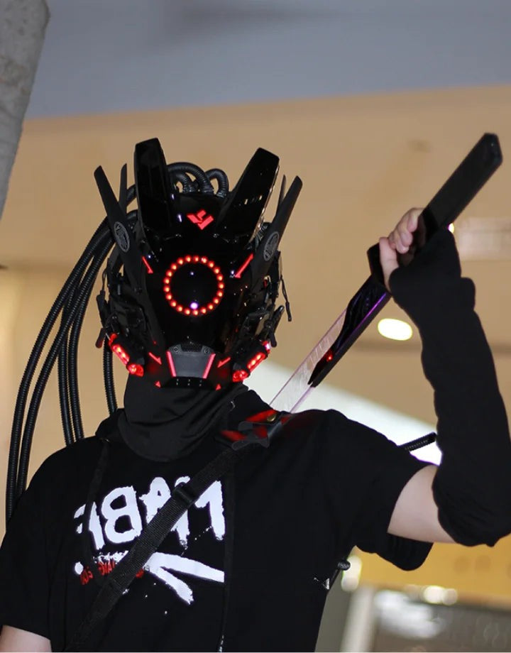 Cyberpunk Techwear LED Mask