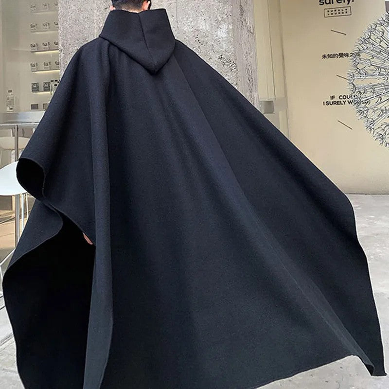 shop and buy Minimalist Cyberpunk Hooded Cape