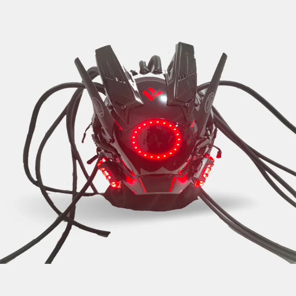 shop and buy Cyberpunk Techwear LED Mask for halloween and cosplay
