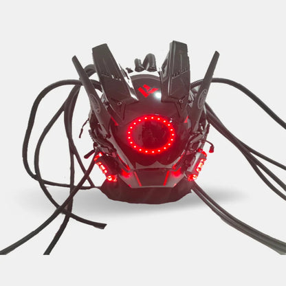 shop and buy Cyberpunk Techwear LED Mask for halloween and cosplay