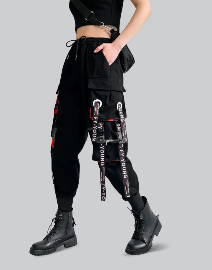 shop and buy Synapse Strapped cargo trousers Women