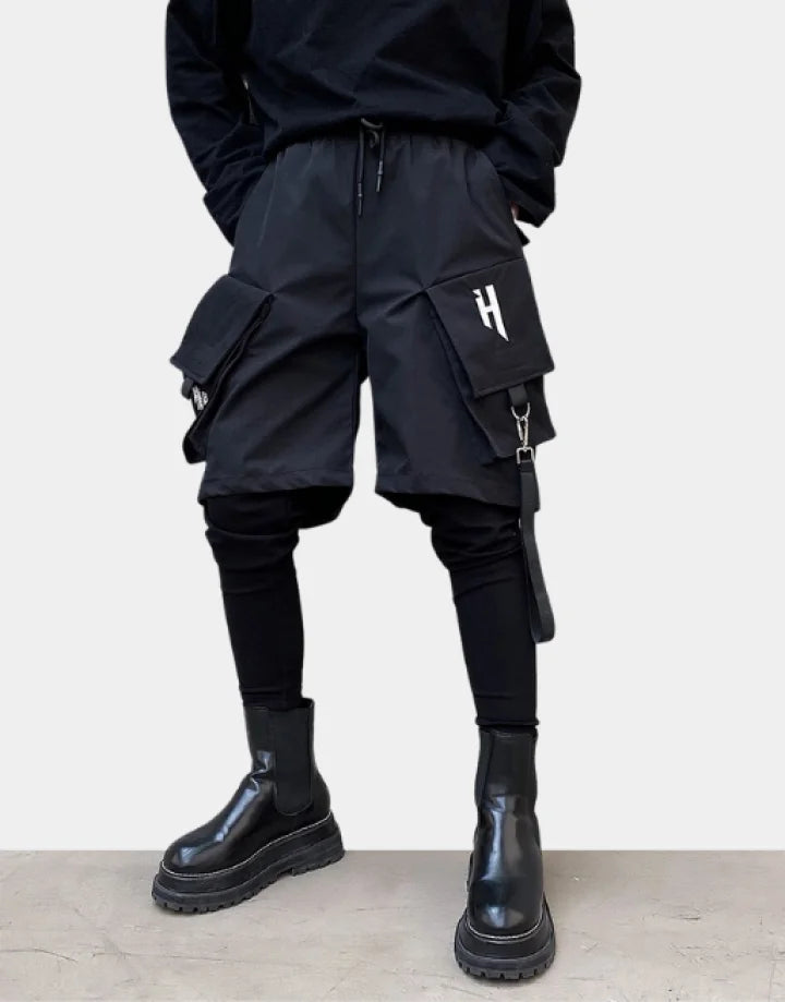 shop and buy Men's Layered Tactical Cargo Shorts