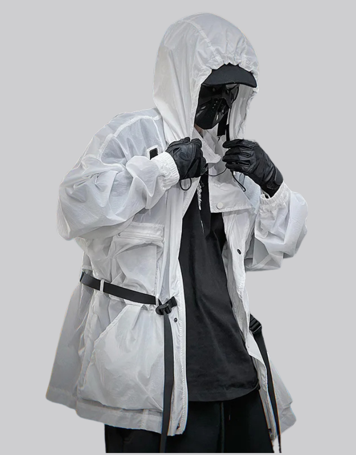 Shop and buy White streetwear jacket windbreaker