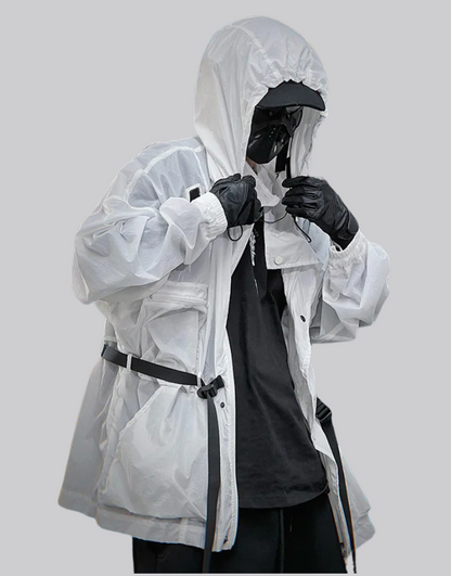 Shop and buy White streetwear jacket windbreaker