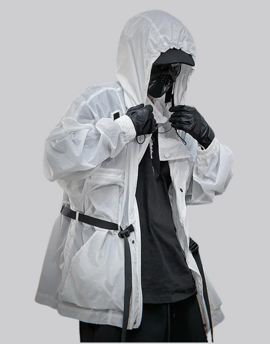 Shop and buy White streetwear jacket windbreaker